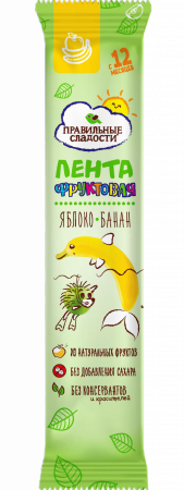 Фруктовая лента Яблоко + Банан, 15 г